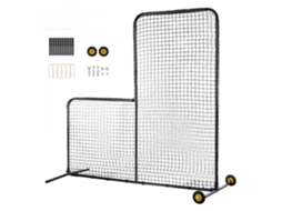 Tela De Proteção L Screen 213x213cm Para Baseball E Softball Com Rodas E Bolsa Tekmaquinas