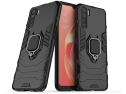 Capa Oppo A91 HFS HOUSE Kickstand Preto
