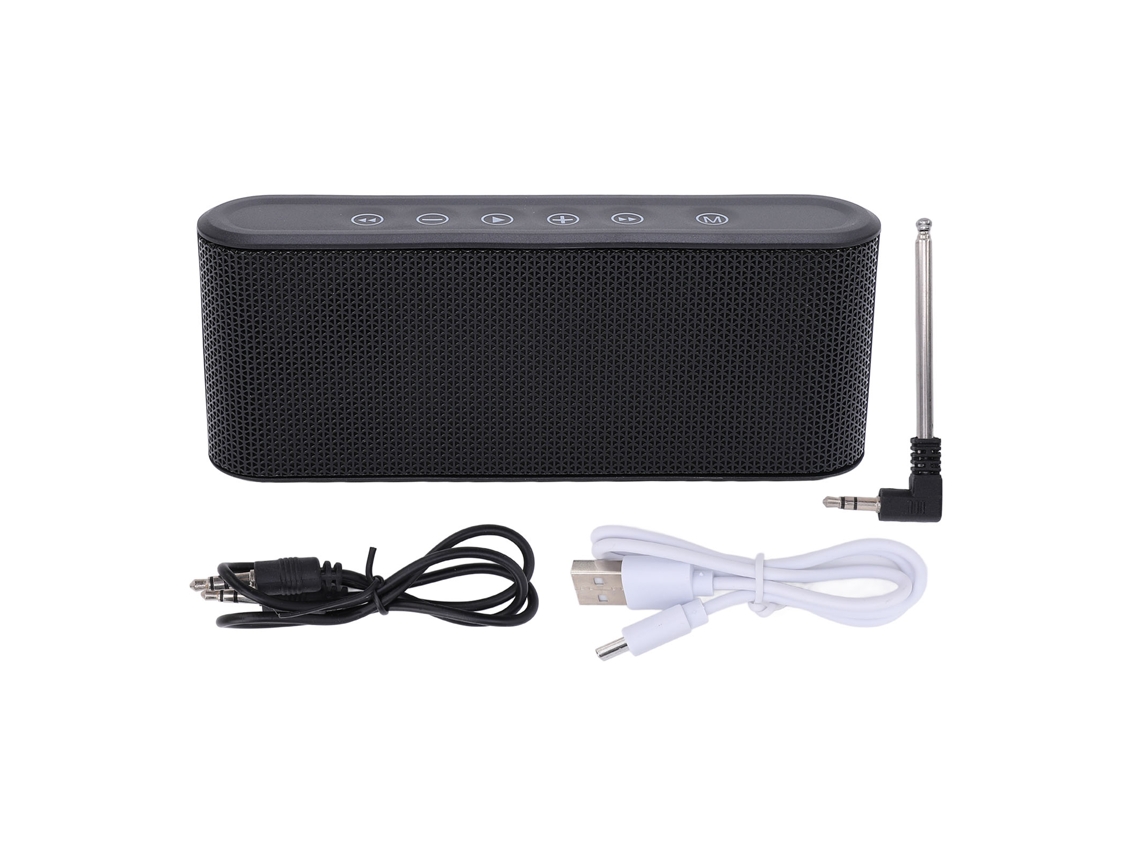 Caixa De Som Bluetooth Com Rádio Hifi Estéreo Subwoofer Portátil Para Casa E Festas Ao Ar Livre