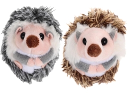 Conjunto De 2 Chaveiros Ouriço Pelúcia, Em Pelúcia E Liga Zinco.
