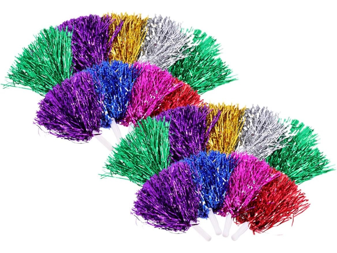 Pompons de Líder de Torcida com Cabo SFUSHOS