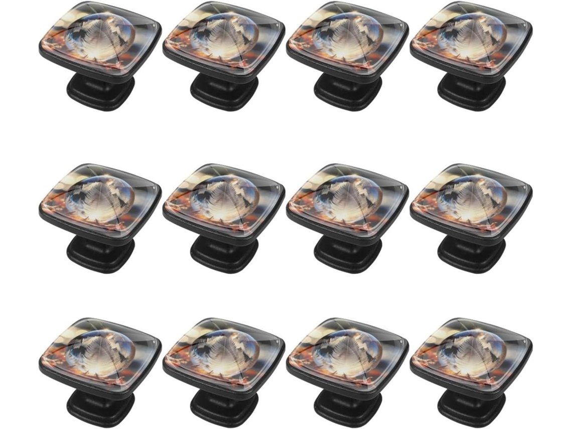 Puxadores Quadrados Para Armários De Cozinha, Puxadores Para Gavetas De Cômoda, 12 Peças, Formato De Bola Praia Com