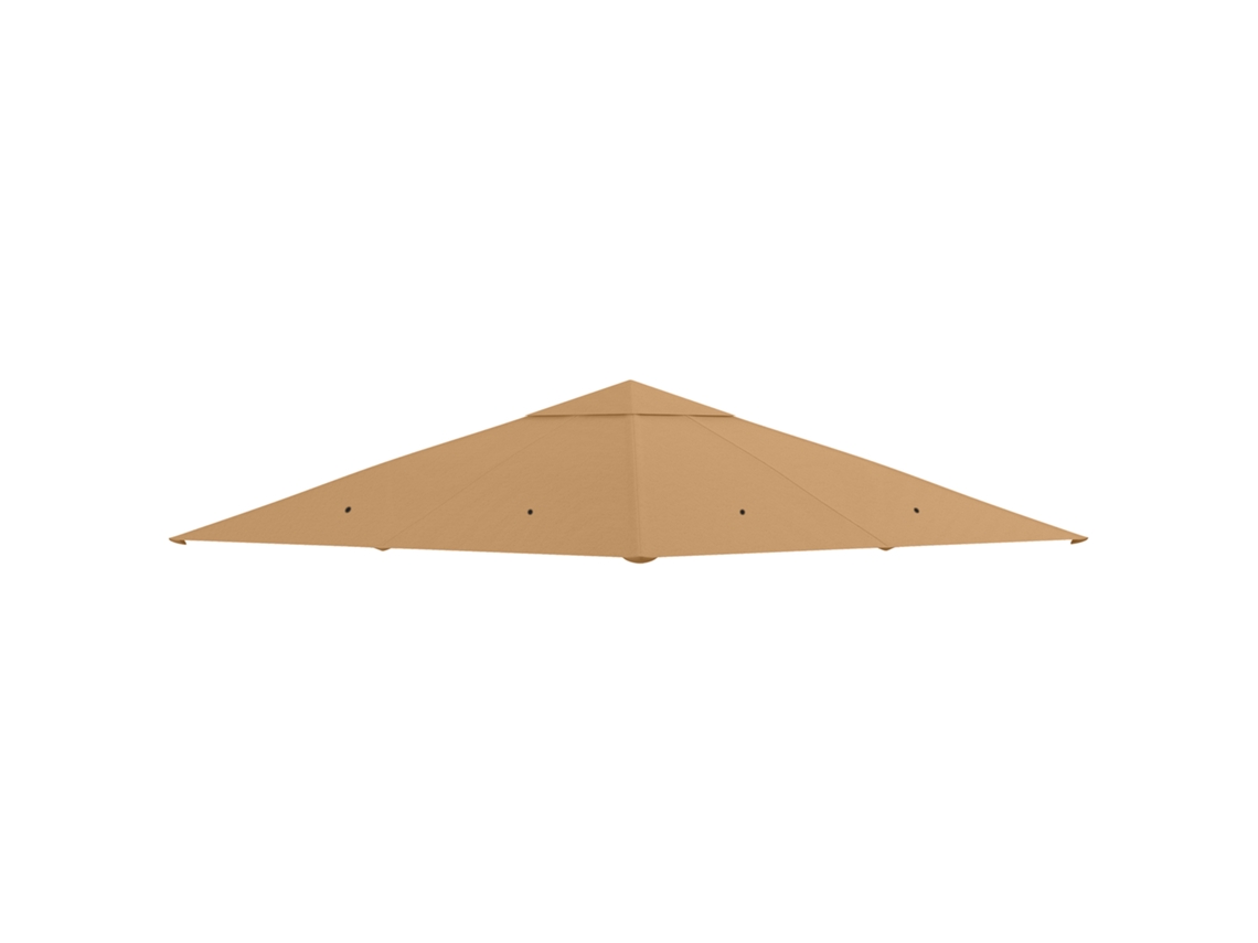 Toldo de reposição, 3x3m, poliéster, ventilação, furos de drenagem, bege | S/MARCA