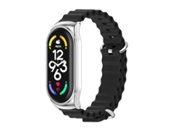 Pulseira De Silicone Respirável Mijobs Cs Marine Para Xiaomi Mi Band 7 / 7 Nfc