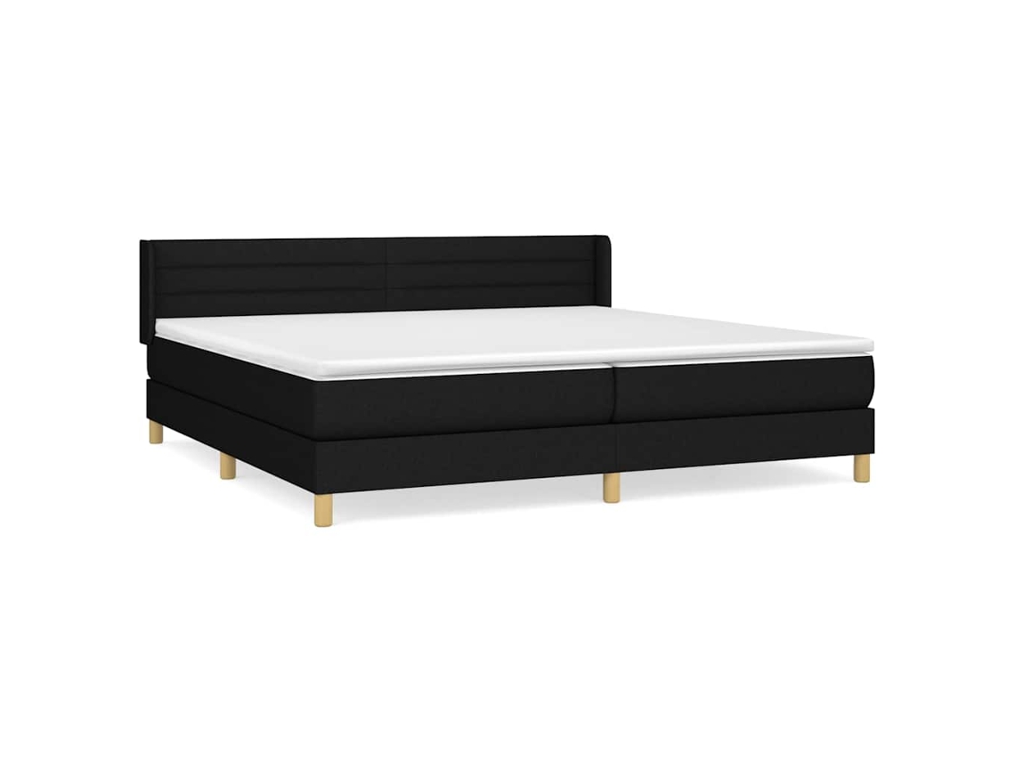 Box Spring Bed, Box Spring Beds Vidaxl Preto Tecido (200 X 200 Cm)