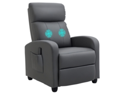 Poltrona de Massagem Reclinável 68x88x98cm com 8 Programas, Controle Remoto e Apoio Pés | S/MARCA