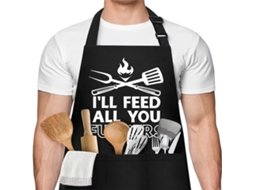 Aventais Engraçados, Avental De Chef De Algodão Grosso E Resistente Para Uso Na Cozinha, Texto Personalizável Eu Sou Um Chef, Alça De Pescoço Ajustá