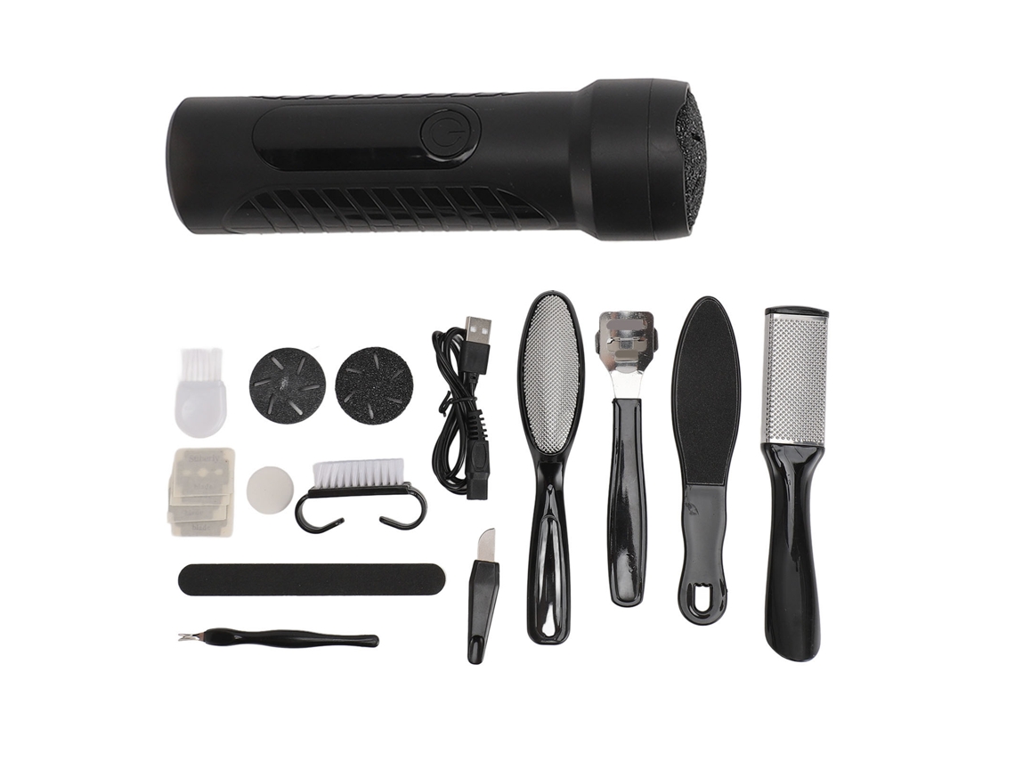 Kit De Polidor Elétrico Para Pés Com Display Digital Remove Pele Morta E Calos À Prova D'água