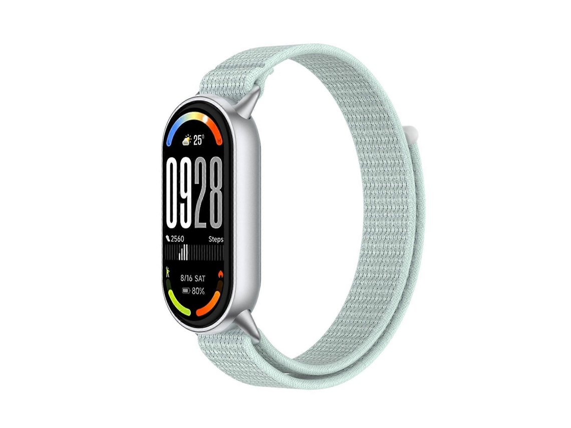 Pulseira De Relógio Com Fecho De Velcro E Laço Em Nylon Integrado Para Xiaomi Smart Band 10/9/8
