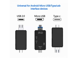 Adaptador Leitor de Cartões Sd/Micro Sd Sd Usb C 6 em 1 Micro Usb Otg Adaptador de Memória para Tf Sdxc Sdhc Ms Mmc Msxc MAOYI