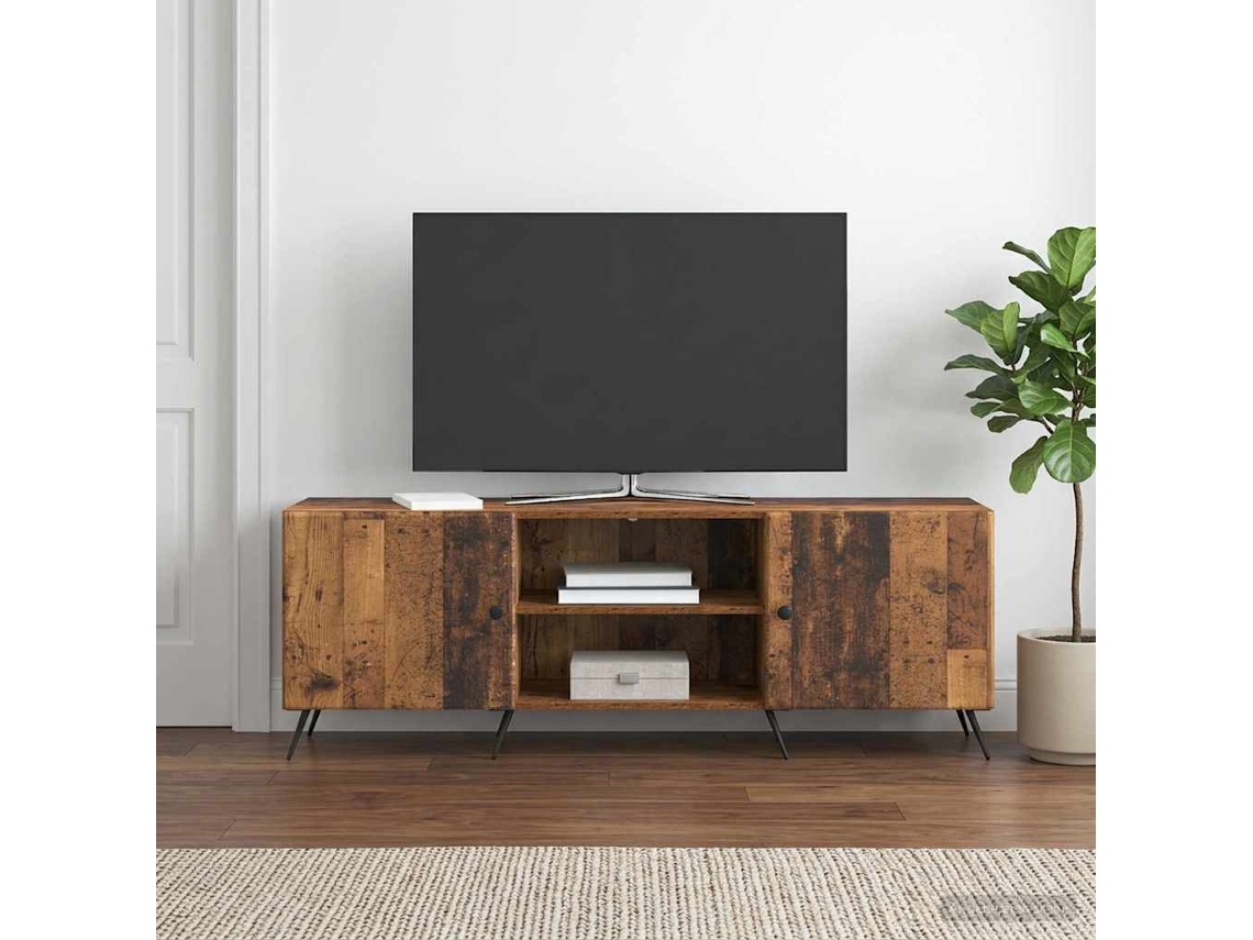 Vidaxl Gabinete Para Tv 150 X 31 X 50 Cm Madeira Antiga
