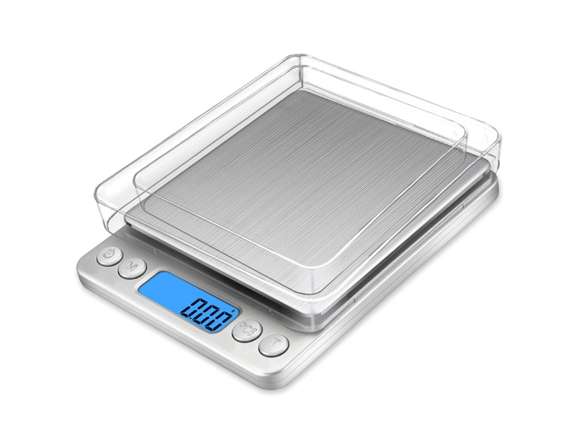 Balança Digital Precisão 500g/0,01g AQUAFORGE inox, ml e fl oz