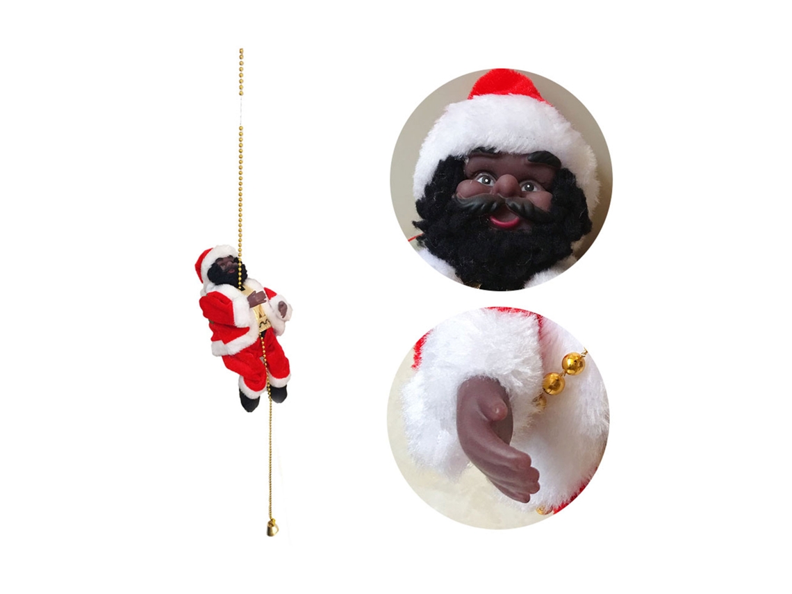 Escada De Natal Laxiscreed Com Luz Vermelha, Branca E Dourada Para Decoração Festiva