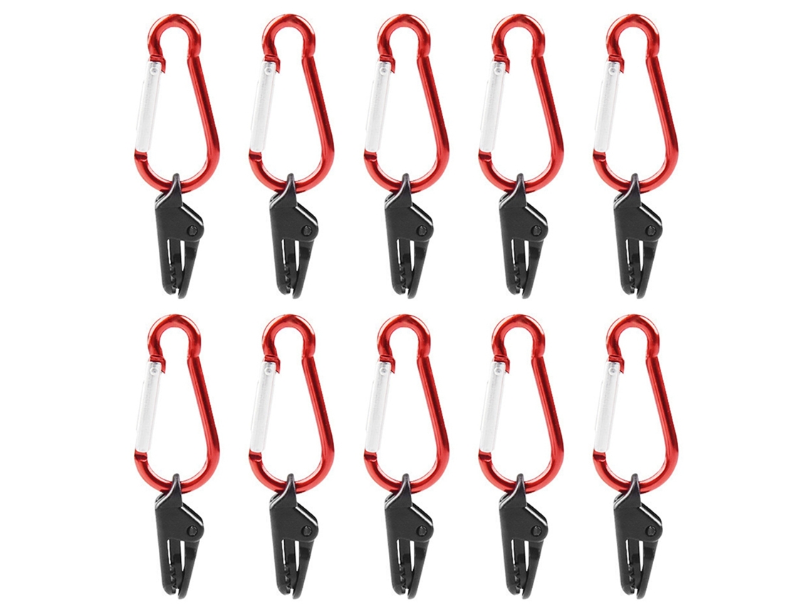 Clips de Tenda com Carabina para Camping 10pcs