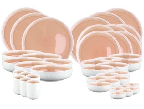 Conjunto Completo Oxygen 42 Peças Rosa Pudre Bjorn