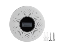 Alarme Multifuncional Laxiscreed 2 Em 1 Com Lcd E Voz Para Fumaça E Monóxido De Carbono