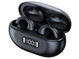 Bluetooth Desportivos com Tecnologia de Condução Óssea, Auriculares Leves e Resistentes Ao Suor JIAPEI (preto)