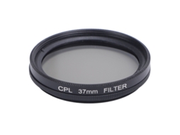 Filtro polarizador circular CPL para lente de proteção neutra de câmera de 37 mm, polarização em vidro óptico.