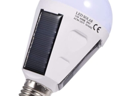 Lâmpada Solar Led, E27 Ip 65 À Prova Dágua Para Ambientes Internos/externos Aquaforge