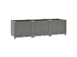 Raised Bed, Raised Beds Vidaxl Cinzeto Polipropileno (120 X 40 X 38 Cm)