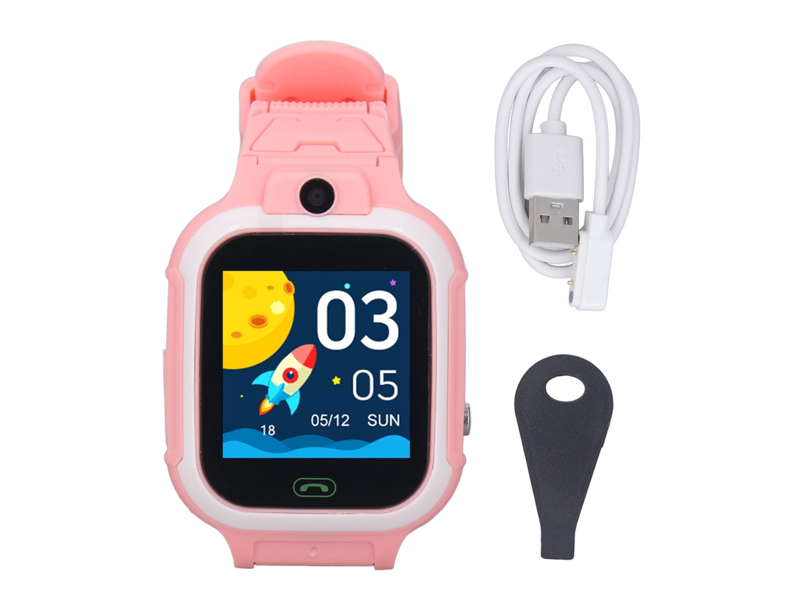 Primerox relógio Inteligente Infantil Ip67 À Prova D'água 4g Chamadas e Mensagens de Voz Rosa