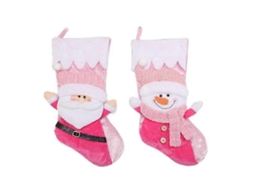 Decoração De Natal Boneco De Neve Velho Boneco De Neve Levantando A Mão Meias De Natal Olysi Shop (padrão De Velho Rosa Boneco De Neve Rosa)