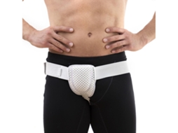 Cinta Ajustável Hérnia Inguinal para Homem Branca, Compressão Suave para Atividades Diárias STELASPLEN