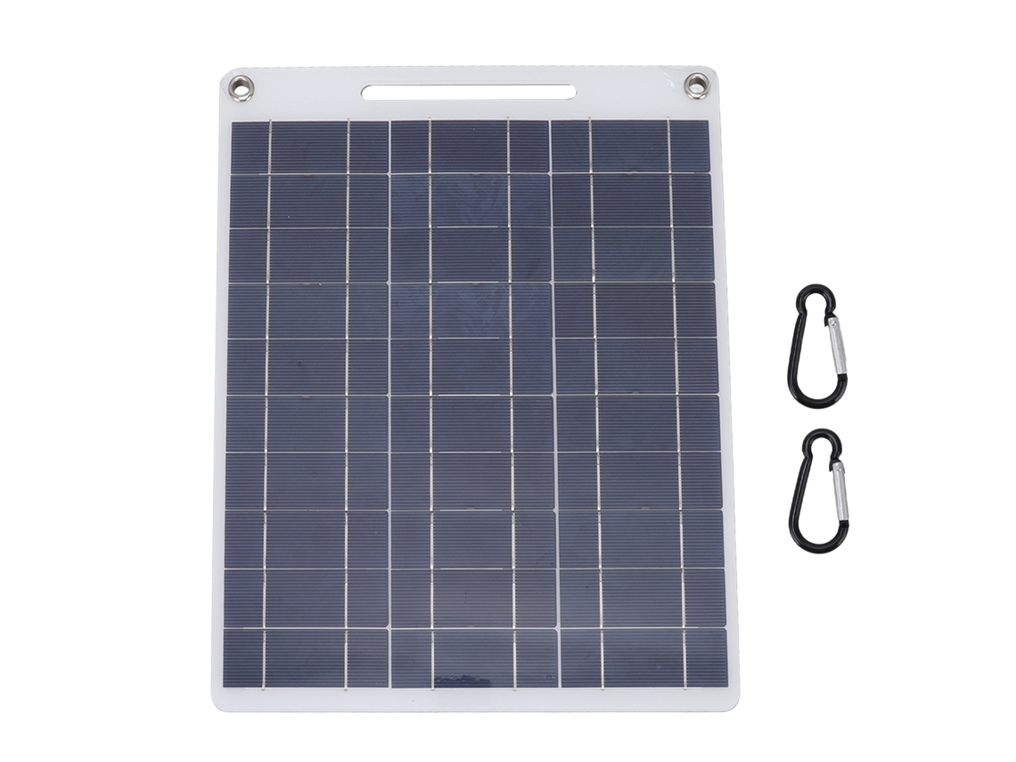 Laxiscreed Painel Solar 13w Flexível Com Saída Usb Dupla Para Carregamento Ecológico