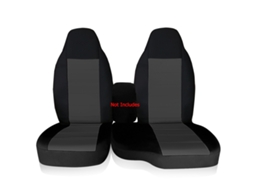 Capas Para Assento Dianteiro De Carro Cinza-2 Peças Centrais Para Ford Ranger 60/40 Encosto Alto 2004-2012