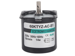 Motor Síncrono Ac 14w Iman Permanente Baixa Velocidade Alta Torção Eixo Central Xd60ktyz-ac-s1
