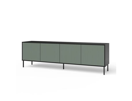 Buffet 4 Portas Budapest S Preto/verde Sálvia Aqa Design