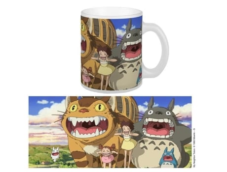 Caneca Ghibli Meu Vizinho Totoro Nekobus Totoro Studio Ghibli (ref. Smuggh02)