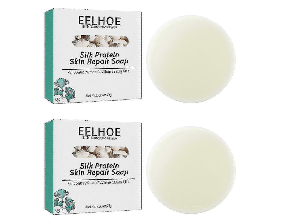2 Unidades De Sabonete De Máscara De Proteína De Seda Eelhoe