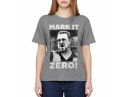 Rockinstone The Big Lebowski Mark It Zero Heather Graphite Adult T-shirt Size:l