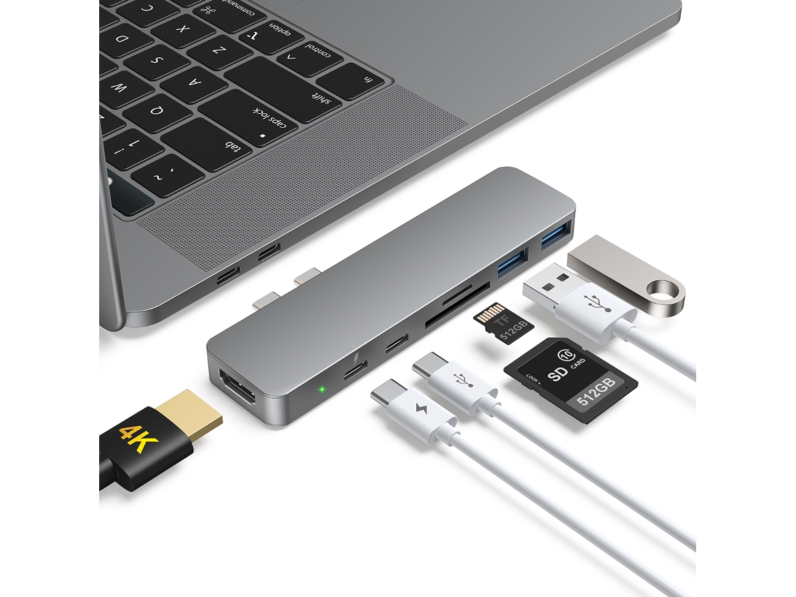 Hub Dodocool, Hub de Ligação Usb c 7 in 1. EOOCOO (7 in 1 Hdmi)