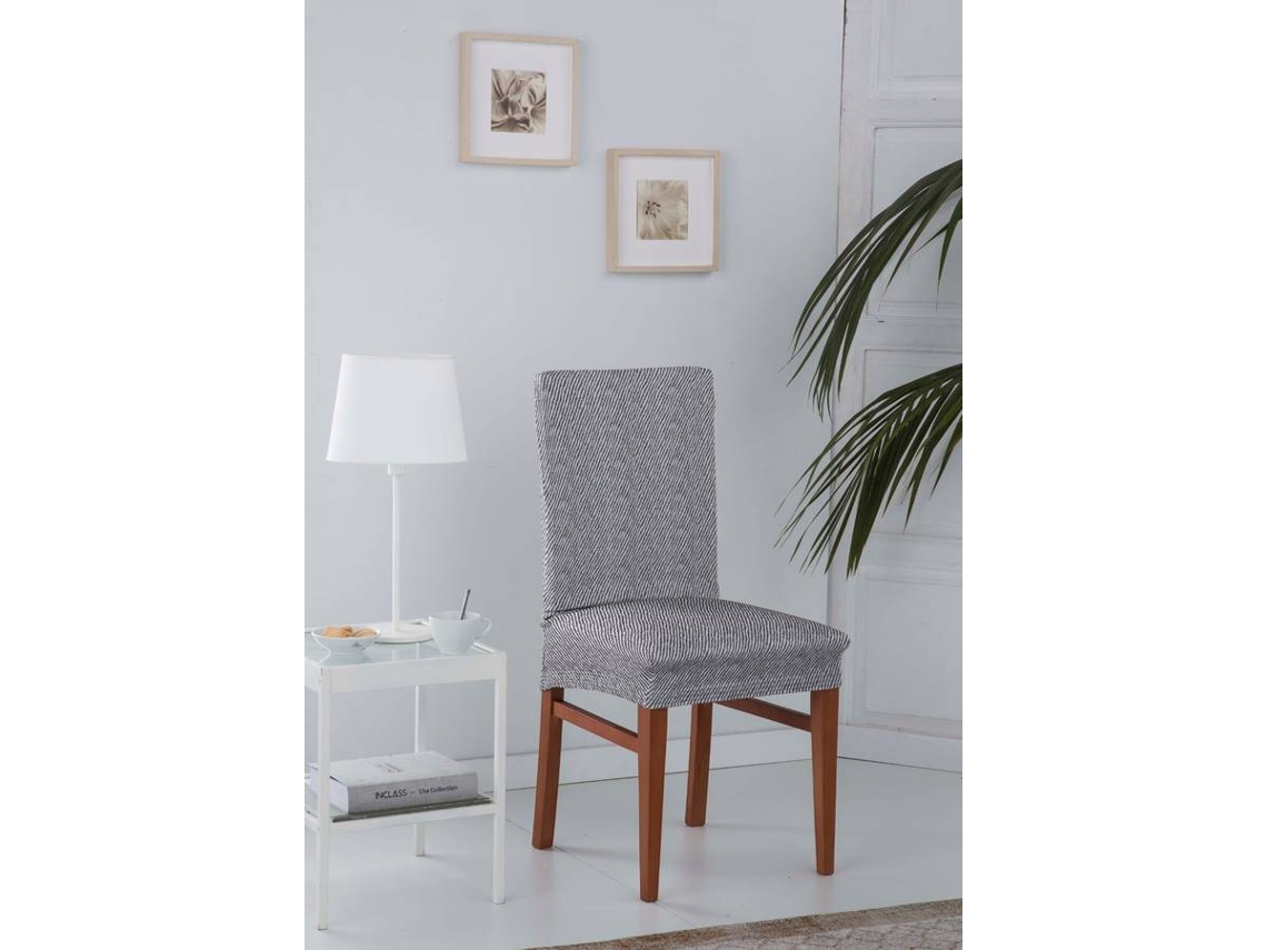 Capa Ajustável de Cadeira Completa ESTORALIS Alba Castanho (Póliester e Algodão - 40-55 x 40-50 cm)