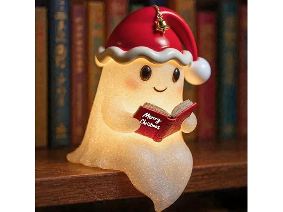 Luminária De Leitura Fantasma Fofa 2026, Luminária Fantasma 3d, Decoração De Halloween Para Leitores E Amantes Livros