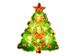Árvore de Natal Pequena com Luz de Janela, Sem Pilhas LAXISCREED