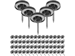 Clipes transparentes Tachinhas para cortiça, leves e redondos, ideias para decorar mesas, escolas e mapas.