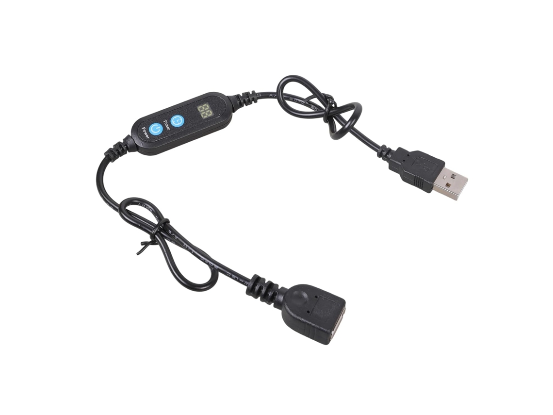 Cabo De Extensão Usb Com Temporizador Ajustável 24 Horas
