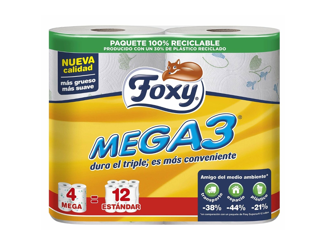 Papel Higiénico Foxy Mega3 FOXY