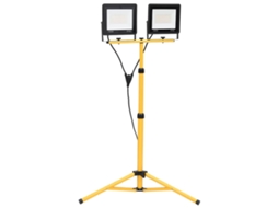 Vidaxl Projetor C/ Iluminação Led E Tripé 2x100 W Branco Quente