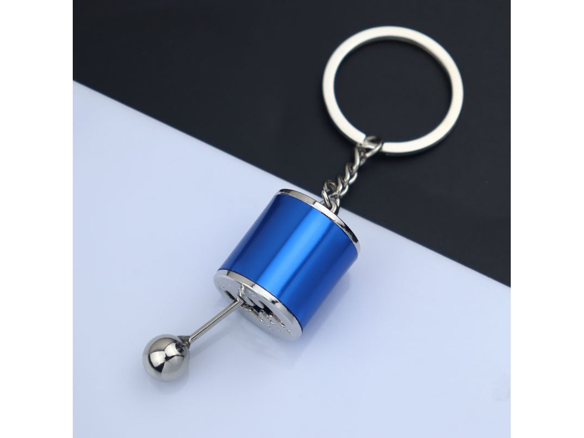 Pingente De Câmbio De Metal Para Carro Chaveiro Criativo Azul*