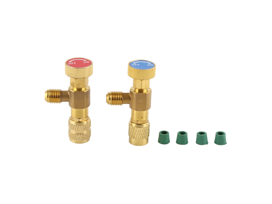 Válvula De Segurança R410a R22 Adaptador 1/4 Ar Condicionado 2 Peças