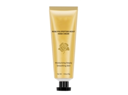 Creme para as mãos com polipeptídeos de rosa para hidratação diária e cuidados pessoais.
