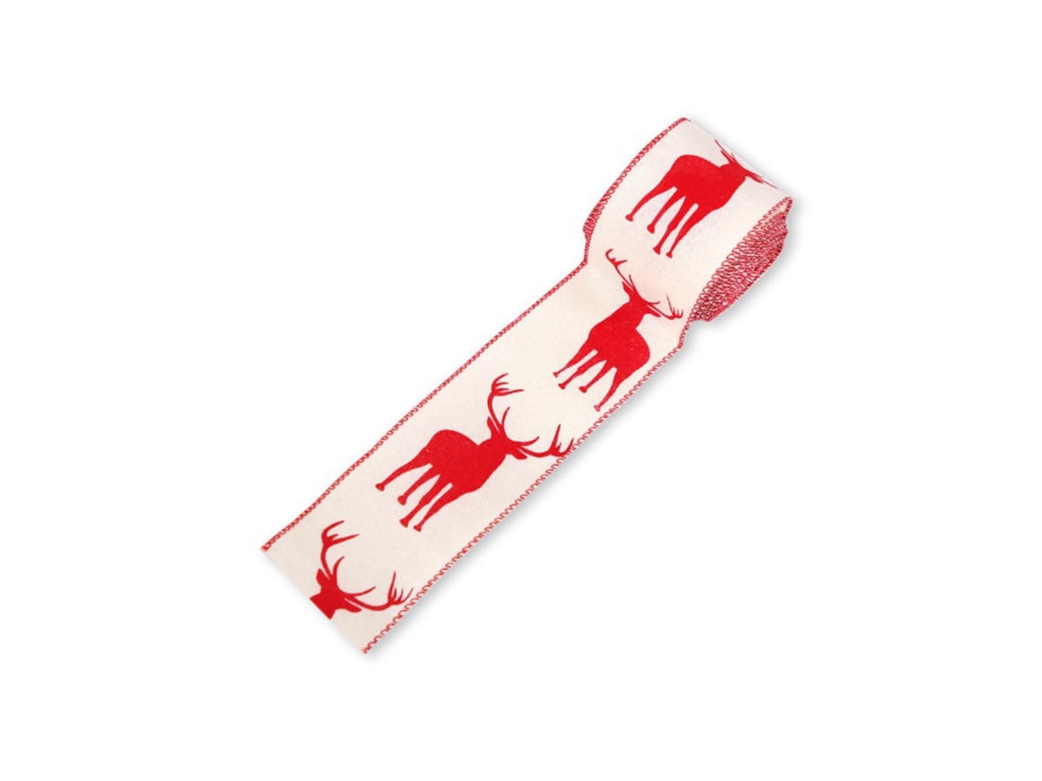 Fita decorativa de Natal de 6m para árvores, enfeites, DIY e artesanato natalício LAXISCREED