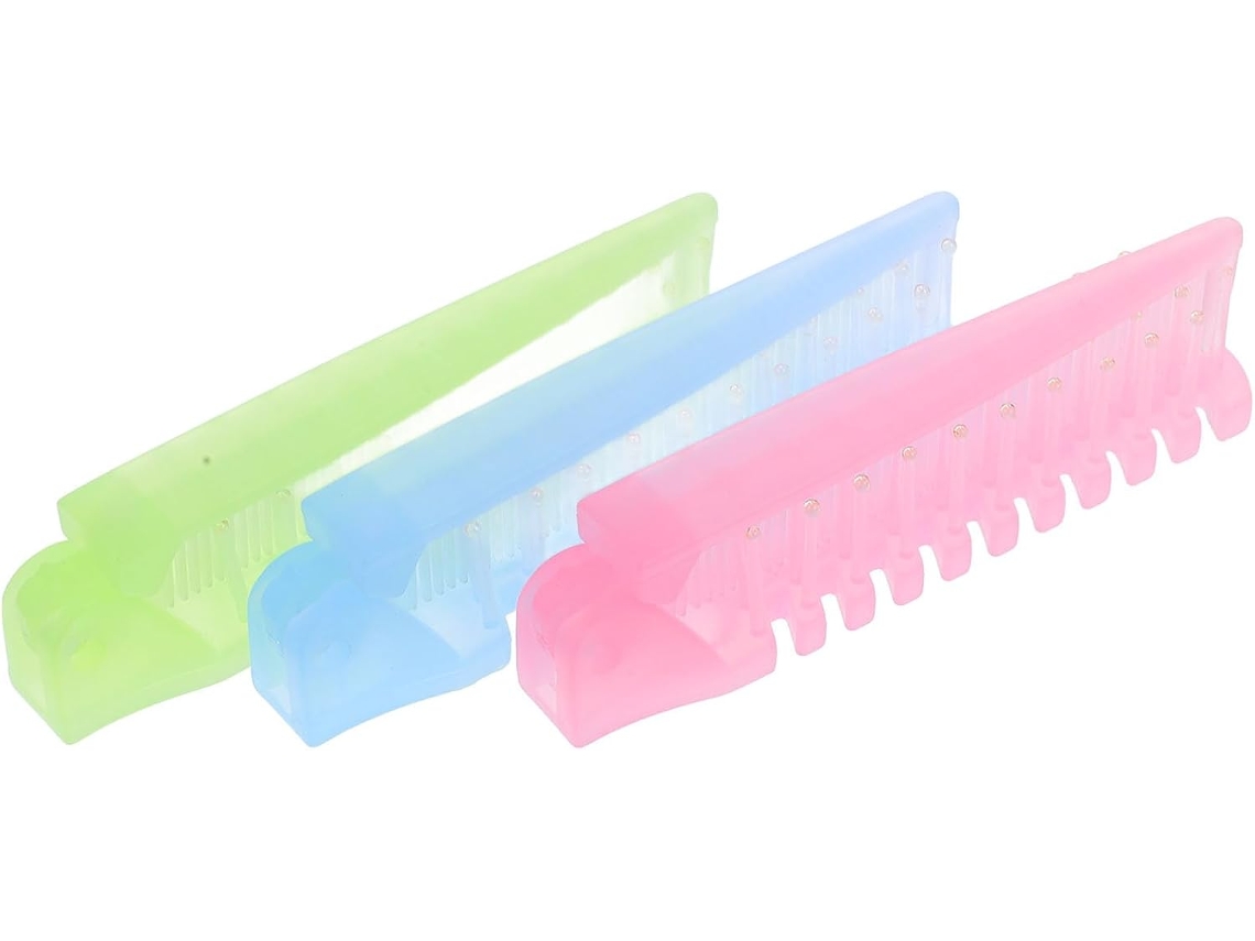 Escovas De Cabelo Dobráveis Antiestáticas Ibasenice Com Cabo Ergonômico Em Pp, Conjunto De 3, Design Compacto Para