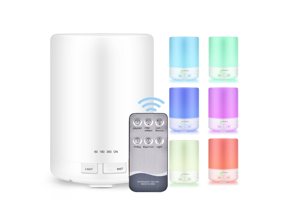 Humidificador 300 Ml Difusor De Óleo Essencial De Aroma 7 Cores*