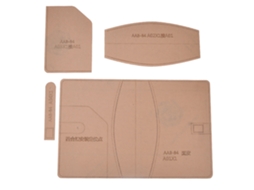 Plantilla De Couro De Acrílico Transparente Ferramenta Diy Para Capas De Cadernos Artesanais