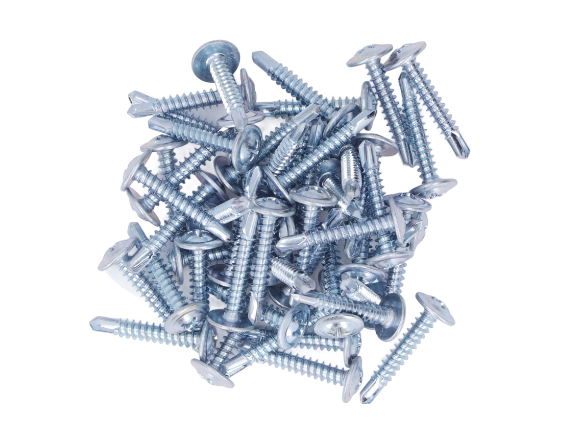 50 Parafusos Autoafiadáveis De Cabeça Redonda 4.2x25mm Aço Galvanizado Para Reparo De Móveis